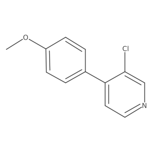 3-Chloro-4-(4-methoxyphenyl)pyridine Structure