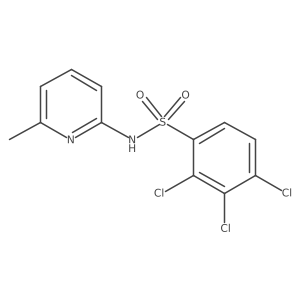 (6-Methyl(2-pyridyl))[(2,3,4-trichlorophenyl)sulfonyl]amine结构式