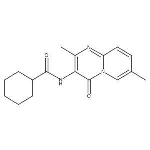 N-(2,7-dimethyl-4-oxo-4H-pyrido[1,2-a]pyrimidin-3-yl)cyclohexanecarboxamide Structure