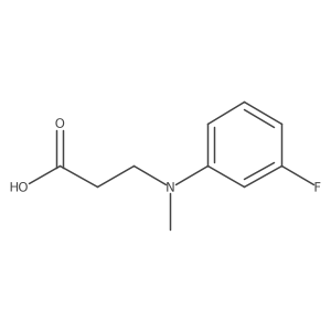 3-((3-Fluorophenyl)(methyl)amino)propanoic acid结构式