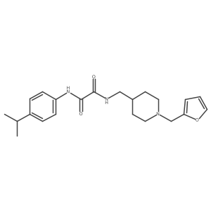 N1-((1-(furan-2-ylmethyl)piperidin-4-yl)methyl)-N2-(4-isopropylphenyl)oxalamide Structure