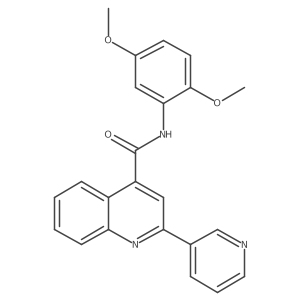 N-(2,5-dimethoxyphenyl)-2-(pyridin-3-yl)quinoline-4-carboxamide Structure