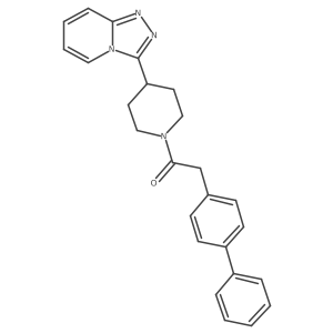 2-(Biphenyl-4-yl)-1-[4-([1,2,4]triazolo[4,3-a]pyridin-3-yl)piperidin-1-yl]ethanone Structure