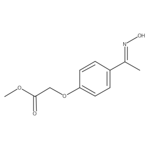 Methyl 2-{4-[1-(hydroxyimino)ethyl]phenoxy}acetate Structure