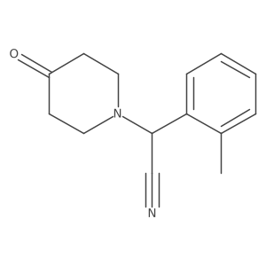 I+/--(2-Methylphenyl)-4-oxo-1-piperidineacetonitrile结构式
