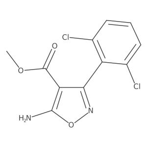Methyl 5-amino-3-(2,6-dichlorophenyl)-1,2-oxazole-4-carboxylate结构式