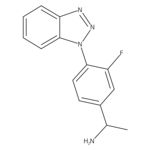 4-(1H-Benzotriazol-1-yl)-3-fluoro-I+/--methylbenzenemethanamine结构式