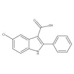 5-Chloro-2-phenyl-1H-indole-3-carboxylic acid结构式
