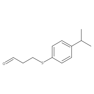 3-{[4-(Propan-2-yl)phenyl]sulfanyl}propanal Structure