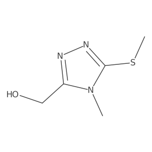 (4-Methyl-5-(methylthio)-4H-1,2,4-triazol-3-yl)methanol Structure