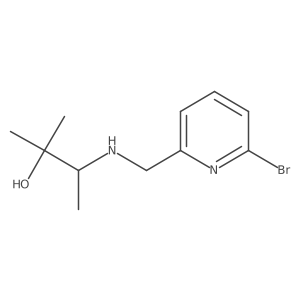 3-{[(6-Bromopyridin-2-yl)methyl]amino}-2-methylbutan-2-ol结构式