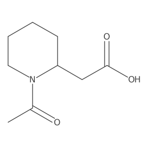 2-[(2S)-1-acetylpiperidin-2-yl]acetic acid结构式