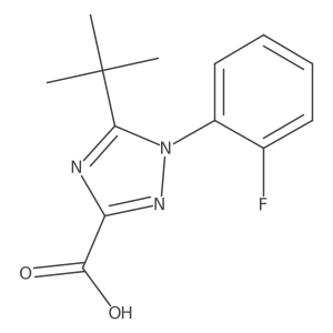 5-Tert-butyl-1-(2-fluorophenyl)-1H-1,2,4-triazole-3-carboxylic acid Structure