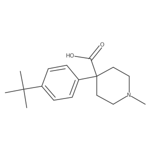 4-(4-(Tert-butyl)phenyl)-1-methylpiperidine-4-carboxylic acid Structure