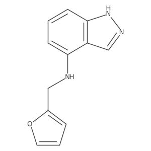 N-(2-Furanylmethyl)-1H-indazol-4-amine Structure