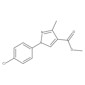 methyl 1-(4-chlorophenyl)-3-methyl-1H-pyrazole-4-carboxylate Structure