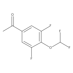 3',5'-Difluoro-4'-(difluoromethoxy)acetophenone结构式
