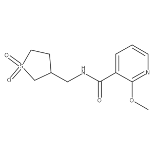 N-[(1,1-dioxo-1lambda6-thiolan-3-yl)methyl]-2-methoxypyridine-3-carboxamide Structure