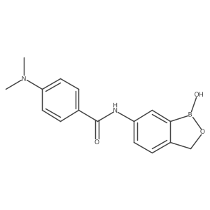 N-(1,3-dihydro-1-hydroxy-2,1-benzoxaborol-6-yl)-4-(dimethylamino)benzamide结构式