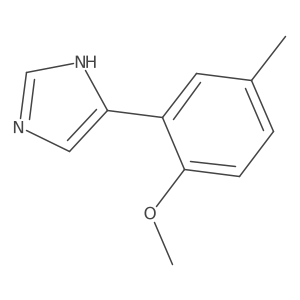 4-(2-methoxy-5-methylphenyl)-1H-imidazole Structure
