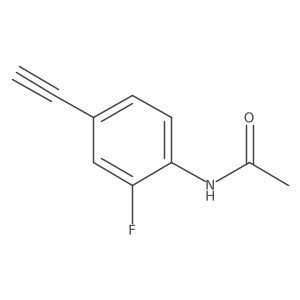 4-(Acetamino)-3-fluorophenylacetylene Structure