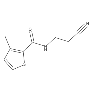 N-(2-Cyanoethyl)-3-methyl-2-thiophenecarboxamide Structure