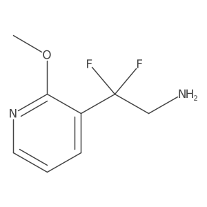 2,2-Difluoro-2-(2-methoxypyridin-3-yl)ethan-1-amine Structure