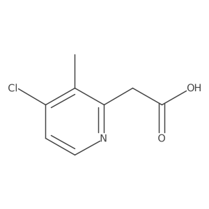 2-(4-Chloro-3-methylpyridin-2-yl)acetic acid Structure
