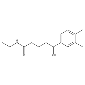 Benzenepentanamide, N-ethyl-3,4-difluoro-I-hydroxy-结构式