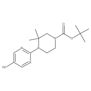 Tert-butyl 4-(5-hydroxypyrimidin-2-yl)-3,3-dimethylpiperazine-1-carboxylate Structure