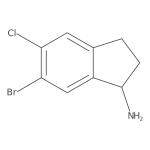 6-Bromo-5-chloro-2,3-dihydro-1H-inden-1-amine Structure