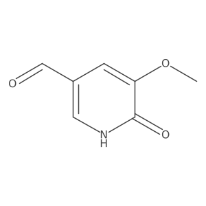 6-Hydroxy-5-methoxypyridine-3-carbaldehyde结构式