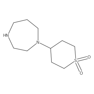 4-(1,4-diazepan-1-yl)tetrahydro-2H-thiopyran 1,1-dioxide Structure