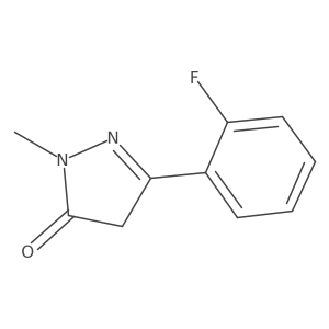 5-(2-Fluorophenyl)-2-methyl-2,4-dihydro-3H-pyrazol-3-one结构式