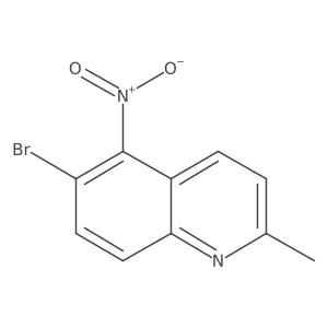 6-Bromo-2-methyl-5-nitroquinoline Structure