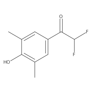 2,2-Difluoro-1-(4-hydroxy-3,5-dimethylphenyl)ethan-1-one Structure