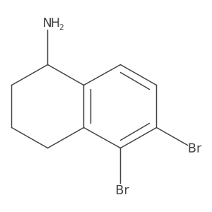 (R)-5,6-Dibromo-1,2,3,4-tetrahydronaphthalen-1-amine Structure