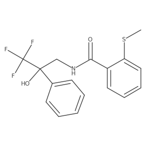 2-(methylthio)-N-(3,3,3-trifluoro-2-hydroxy-2-phenylpropyl)benzamide Structure