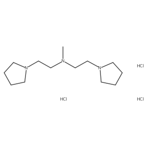 Methylbis[2-(pyrrolidin-1-YL)ethyl]amine trihydrochloride结构式