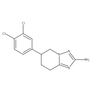 [1,2,4]Triazolo[1,5-a]pyridin-2-amine, 6-(3,4-dichlorophenyl)-5,6,7,8-tetrahydro- Structure