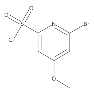 6-Bromo-4-methoxypyridine-2-sulfonyl chloride结构式