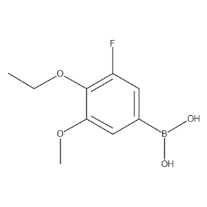 (4-Ethoxy-3-fluoro-5-methoxyphenyl)boronic acid结构式