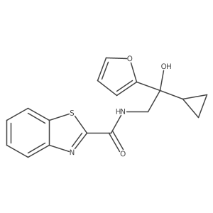 N-(2-cyclopropyl-2-(furan-2-yl)-2-hydroxyethyl)benzo[d]thiazole-2-carboxamide Structure