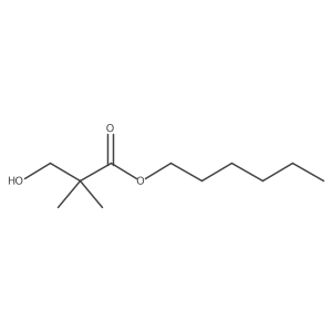Hexyl 2-(hydroxymethyl)-2-methylpropanoate结构式