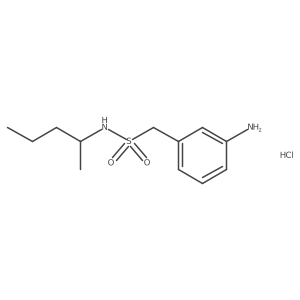 1-(3-aminophenyl)-N-(pentan-2-yl)methanesulfonamide hydrochloride结构式