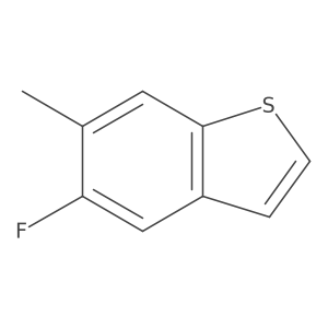 5-Fluoro-6-methyl-1-benzothiophene结构式