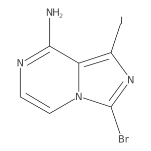 3-Bromo-1-iodoimidazo[1,5-A]pyrazin-8-amine Structure