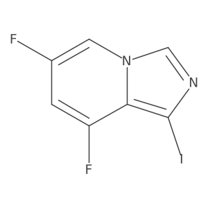 6,8-Difluoro-1-iodoimidazo[1,5-A]pyridine Structure