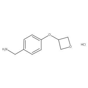 [4-(Oxetan-3-yloxy)phenyl]methanamine hydrochloride Structure