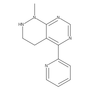 1-Methyl-5-(pyridin-2-yl)-1,2,3,4-tetrahydropyrimido[4,5-c]pyridazine结构式